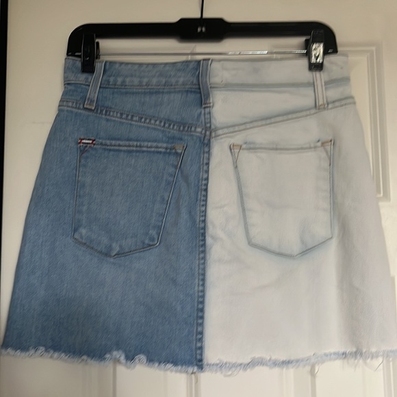 A+O Two Tone Asymmetrical Denim Skirt gently worn - Picture 6 of 8